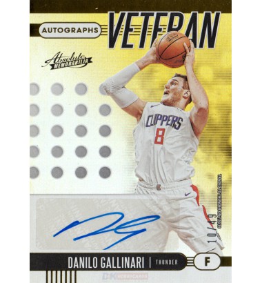 Panini Absolute Memorabilia 2019-2020 Veteran Autographs Level 1 Danilo Gallinari (Oklahoma City Thunder)